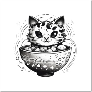 Ramen-cat Posters and Art